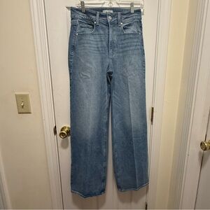 PAIGE Sasha Jeans High Rise Wide Leg Denim 28